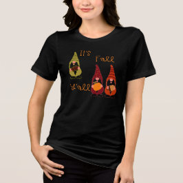 Het is Herfst Y'all Pumpkin Gnome Autumn Tree Tri-Blend Shirt