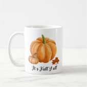 Het is Herfst Y'all Pumpkin Spice Cozy Autumn Koffiemok (Links)