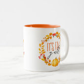 Het is Herfst Y'all Pumpkin Waterverf Coffee Mok (Voorkant rechts)