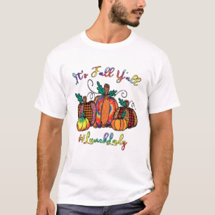 Het is Herfst Y'all Pumpkins Lunch Lady Tie Dye Le T-shirt