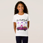 Het is Herfst Y'all Pumpkins Print Maple Boerderij T-shirt (Voorkant volledig)