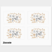 Het is Herfst Y'all Rechthoekige Sticker (Vel)