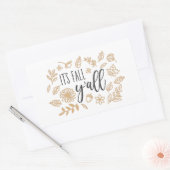 Het is Herfst Y'all Rechthoekige Sticker (Envelop)