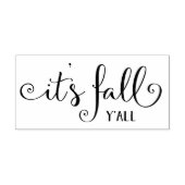 Het is herfst y'all rubberstempel (Afrduk)