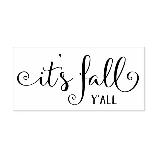 Het is herfst y'all rubberstempel (Afrduk)