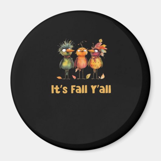 Het is Herfst Y'all Rustic Minimaal Schoon Magneet (Voorkant)