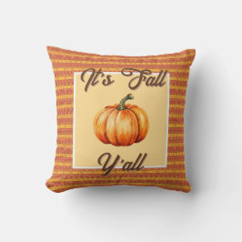 Het is Herfst Y'all - Rustieke pompoenoogst Kussen