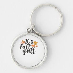 Het is Herfst Y'all Say Autumn Schattige Maple Lea Sleutelhanger