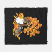 Het is Herfst Y'all Schattigee Gnomes Pumpkin Autu Fleece Deken (Voorkant (Horizontaal))