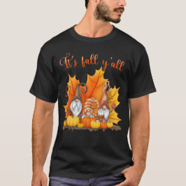 Het is Herfst Y'all Schattigee Gnomes Pumpkin Autu T-shirt