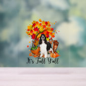 Het is Herfst Y'all Springer Spaniel Dog Halloween Acryl Bord (Neutraal)