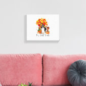 Het is Herfst Y'all Springer Spaniel Dog Halloween Canvas Afdruk (Insitu (Woonkamer))