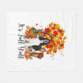 Het is Herfst Y'all Springer Spaniel Dog Halloween Fleece Deken (Voorkant (Horizontaal))