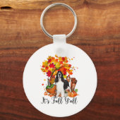 Het is Herfst Y'all Springer Spaniel Dog Halloween Sleutelhanger (Voorkant)