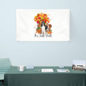 Het is Herfst Y'all Springer Spaniel Dog Halloween Spandoek (Beurs)