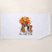 Het is Herfst Y'all Springer Spaniel Dog Halloween Strandlaken (Voorkant)