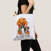 Het is Herfst Y'all Springer Spaniel Dog Halloween Tote Bag (Dichtbij)