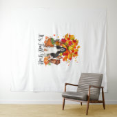 Het is Herfst Y'all Springer Spaniel Dog Halloween Wandkleed (In Situ (horizontaal))