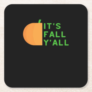 Het is Herfst Y'all stijl Kartonnen Onderzetters