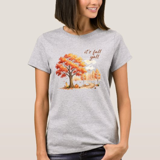 Het is Herfst Y'all T-shirt (Voorkant)