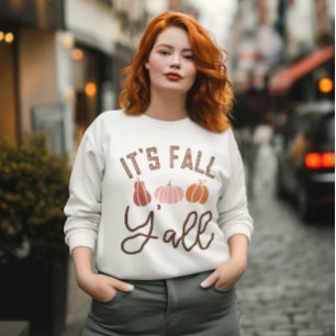 Het is Herfst Y'All T-shirt, Halloween - Dankbaar Trui