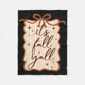 Het is herfst, Y'all Thanksgiving Coquette Boog He Fleece Deken