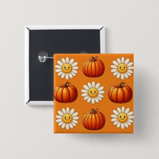 Het is Herfst Y'all Vierkante Button 5,1 Cm (Voorkant /achterkant)