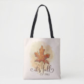 Het is herfst y'all Waterverf Maple Leaf Tote Bag (Voorkant)