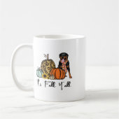 Het is Herfst Y'all Yellow Rottweiler Dog Leopard  Koffiemok (Links)
