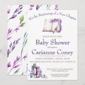 Het is het begin van een nieuw hoofdstuk, Baby sho Kaart (Voorkant / Achterkant)