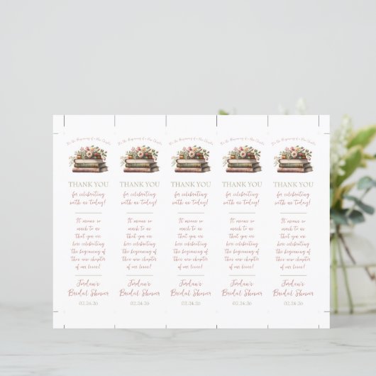 Het is het begin van een nieuw hoofdstuk Bladwijze (Staand voorkant)