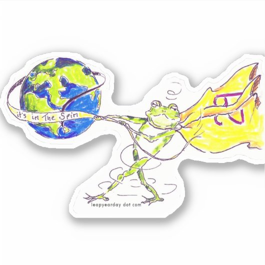 HET IS HET BEGIN VAN EEN SCHRIKKELJAAR STICKER (Voorkant)