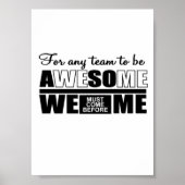 Het is het beste om als team te werken poster (Voorkant)