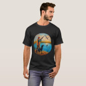 Het is het Black Labrador Hunting Lab. waterloop v T-shirt (Voorkant volledig)
