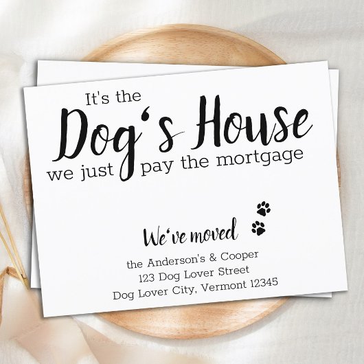 Het is het Dogs House dat we betalen voor Mortgaug Briefkaart