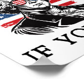 Het is het enige verraad als je George Washington  Poster (Hoek)