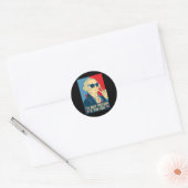 Het is het enige verraad als je George Washington  Ronde Sticker (Envelop)