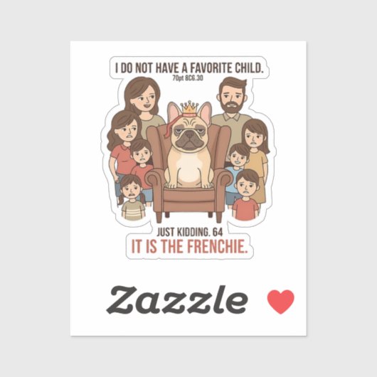 Het is het Franse favoriete kind ontwerp Sticker (Vel)