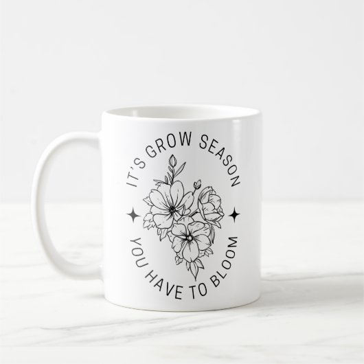 Het is het groeiseizoen Bloom Mok (Links)