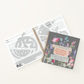 Het is het hart dat de poorten opent, bloementuin notitieboek (Binnen)