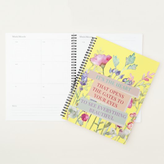 Het is het hart dat de poorten opent, bloementuin planner (Display)