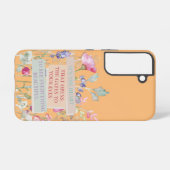 Het is het hart dat de poorten opent, bloementuin samsung galaxy hoesje (Achterkant horizontaal)