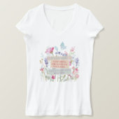 Het is het hart dat de poorten opent, bloementuin t-shirt (Design voorkant)