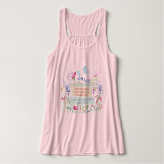 Het is het hart dat de poorten opent, bloementuin tanktop