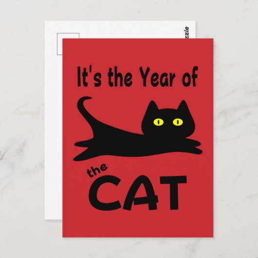 Het is het Jaar van de CAT Briefkaart (Voorkant / Achterkant)
