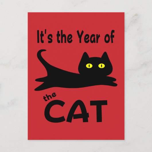 Het is het Jaar van de CAT Briefkaart (Voorkant)