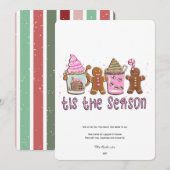 Het is het kerstseizoen Kerstvakantiekaart Feestdagenkaart (Voorkant / Achterkant)