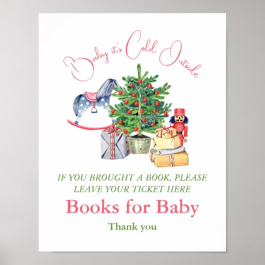 Het is het koude buitenste wintermeisjesboek voor  poster (Voorkant)