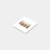 Het is het Latte Seizoen Pumpkin Spice Koffie Herf Post-it® Notes (Schuin)