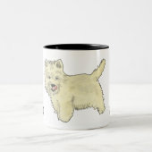 Het is het leven van een hond, het ontwerp van een tweekleurige koffiemok (Center)